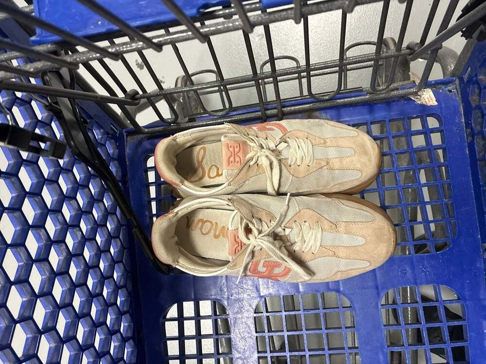 Sam Edelman Langley Retro Sneaker Beige Pink